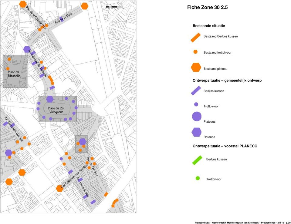 plateau Ontwerpsituatie gemeentelijk ontwerp Plateaus Rotonde