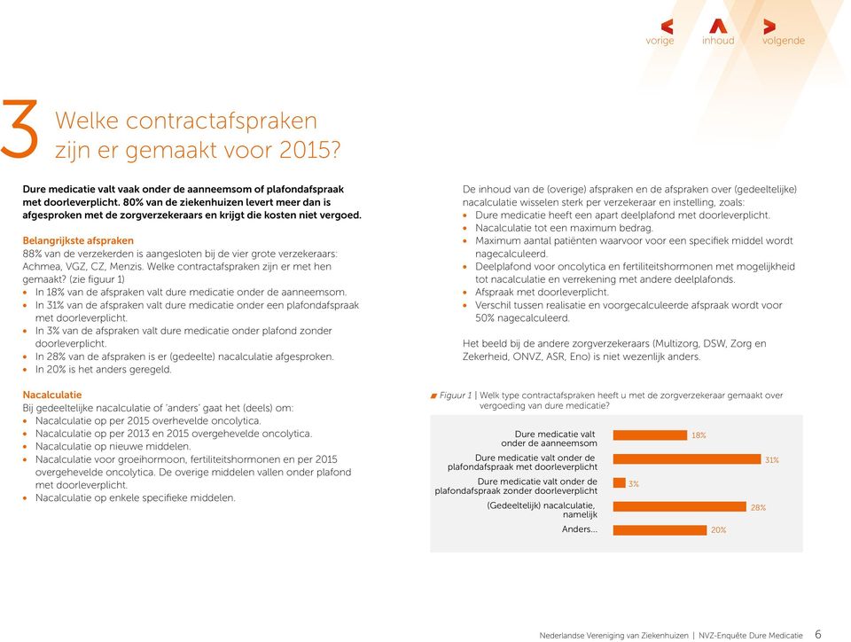 Belangrijkste afspraken 88% van de verzekerden is aangesloten bij de vier grote verzekeraars: Achmea, VGZ, CZ, Menzis. Welke contractafspraken zijn er met hen gemaakt?
