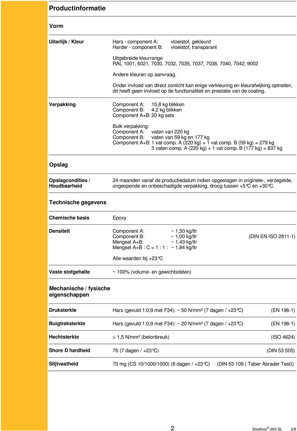 Onder invloed van direct zonlicht kan enige verkleuring en kleurafwijking optreden, dit heeft geen invloed op de functionaliteit en prestatie van de coating.