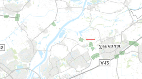 ± Via15 - OWN - Detailkaart Achtergaardsestraat Legenda Rekenpunten Zone 250 meter met 1/3 overlengte Grens wegaanpassing Ligging snelweg (A15/A12) Achtergaardsestraat 6 c Titel Rijswijksestraat 1
