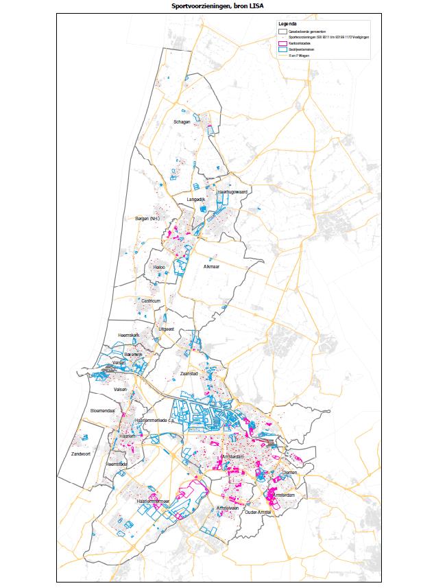 3. Verstedelijking en voorzieningen - sport