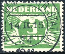 Gebruiksperiode van 11 juli 1924 tot en met 25 april 1933. AMSTERDAM-CENTR. STATION 23 KBST 5016A Opgeleverd door De Munt op 16 juni 1933.