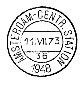 AMSTERDAM-CENTRAAL STATION 35 KBST 5061 Opgeleverd door De Munt op 26 maart 1941. Het stempel werd verzonden op 27 maart 1941 en vernietigd op 10 januari 1972.