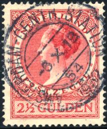Het stempel werd verzonden op 9 augustus 1946 en terugontvangen op 25 juli 1960. Gebruiksperiode van 10 augustus 1946 tot en met 24 juli 1960. AMSTERDAM-CENTR.
