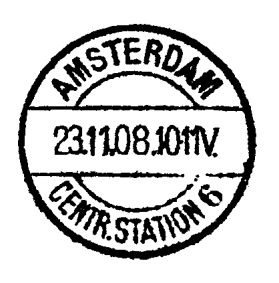 AMSTERDAM-CENTR. STATION 5 KBST 5006 Opgeleverd door De Munt op 13 augustus 1929. Het stempel werd toegezonden op 17 augustus 1929 en afgekeurd in juli 1960.