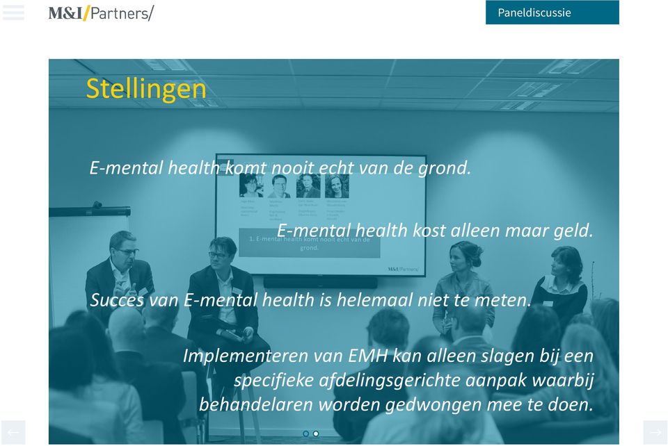 Succes van E-mental health is helemaal niet te meten.