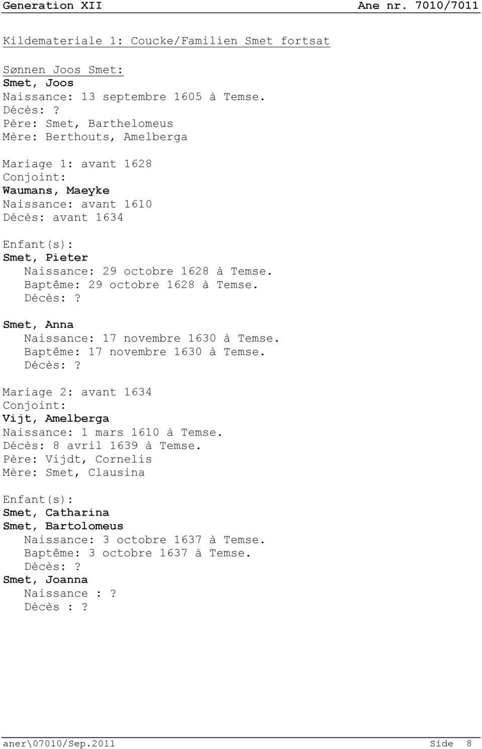 ($ Temse. Bapt $)A (: me: 29 octobre 1628 ($ Temse. Smet, Anna Naissance: 17 novembre 1630 $)A ($ Temse. Bapt $)A (: me: 17 novembre 1630 ($ Temse.