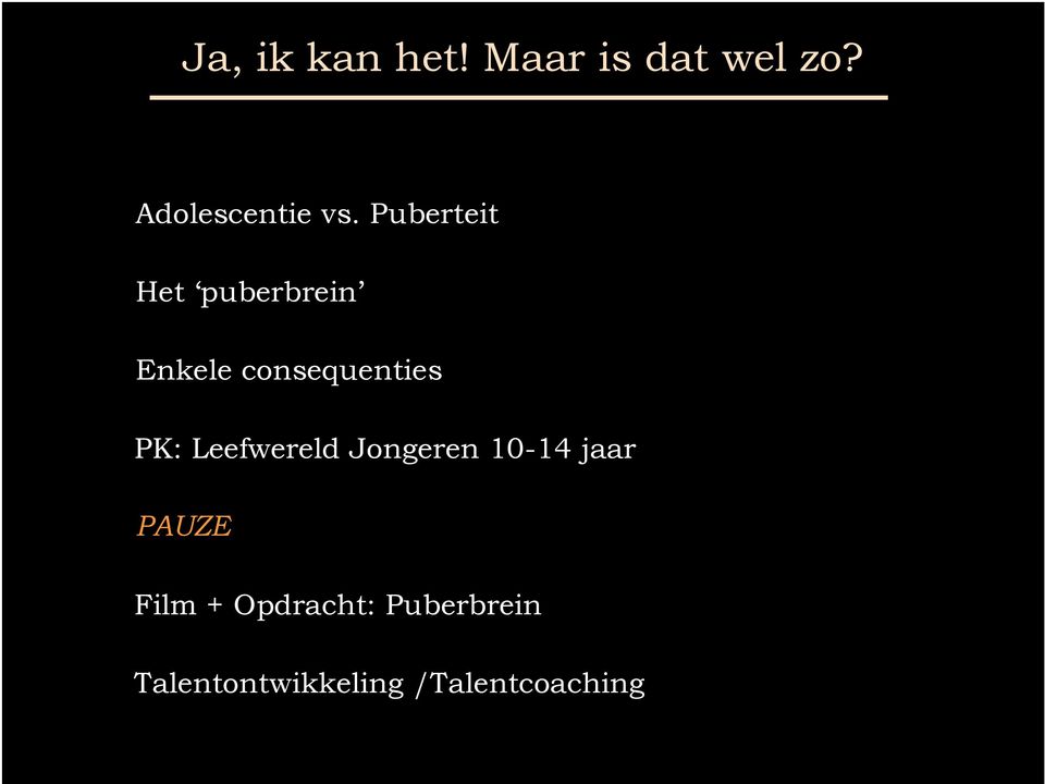 consequenties PK: Leefwereld Jongeren