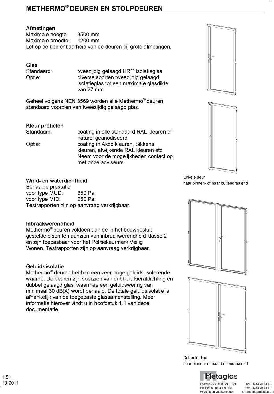 standaard voorzien van tweezijdig gelaagd glas.