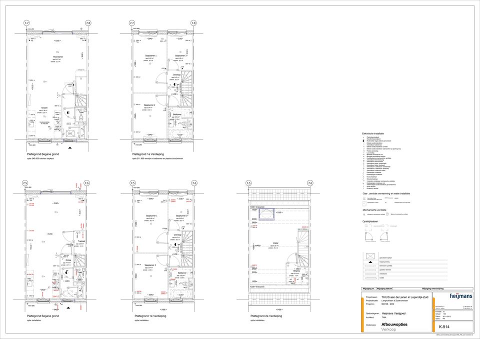 8 m Bkmr opp: 5.36 m² omtrk: 11.5 m 2120 Plttron 1 Vrpn 2730 opt 311.600 wn n kmr tr plts ouok rtor 7.6 7.5 7.