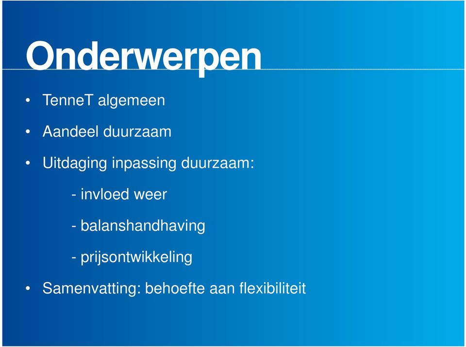 invloed weer - balanshandhaving -