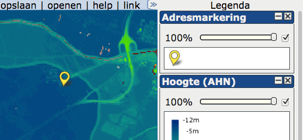 Hoe kun je op de luchtfoto's (Achtergrondlagen > Google > Google Hybride) zien dat de bevolkingsdichtheid hier hoog is?