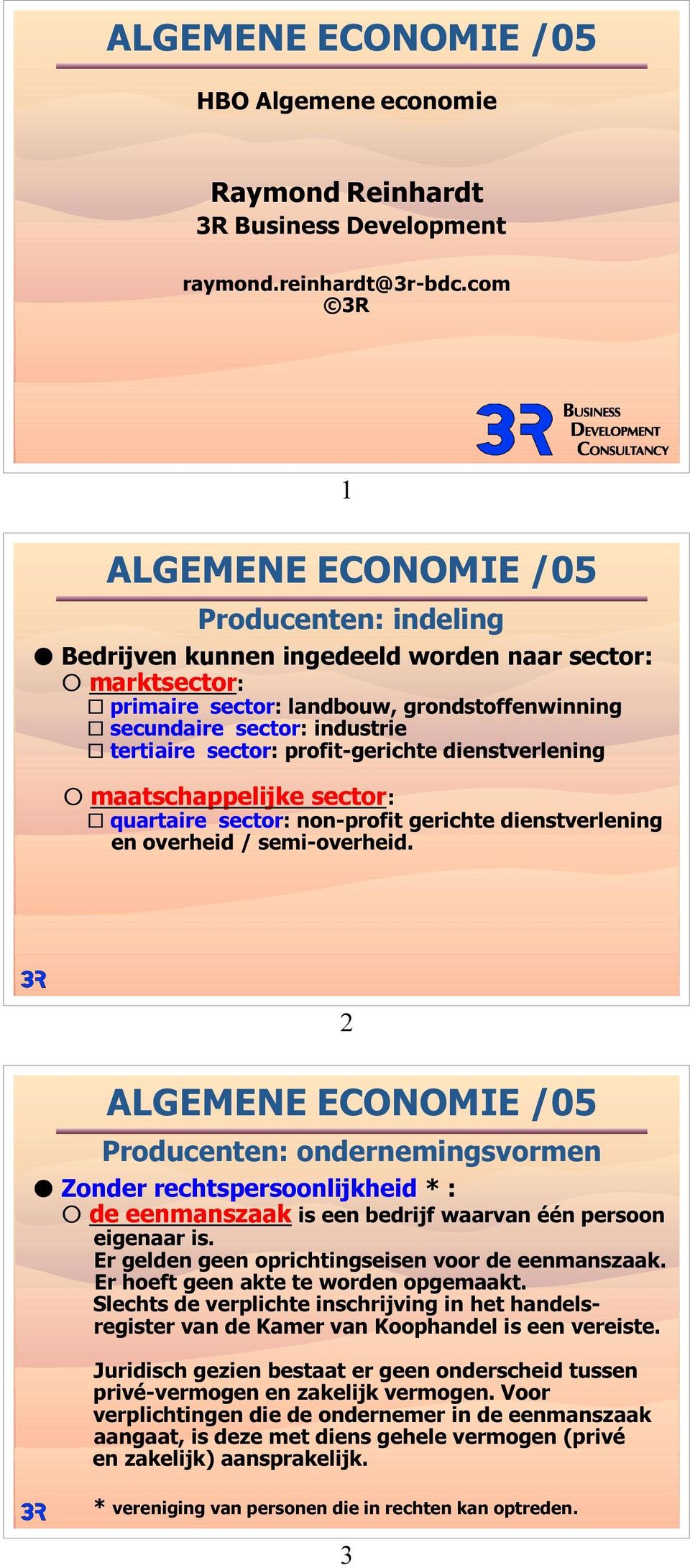 profit-gerichte dienstverlening F maatschappelijke sector: G quartaire sector: non-profit gerichte dienstverlening en overheid / semi-overheid.