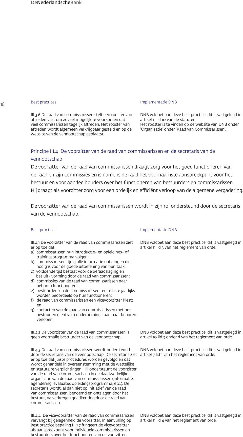 Het rooster is te vinden op de website van DNB onder Organisatie onder Raad van Commissarissen. Principe III.