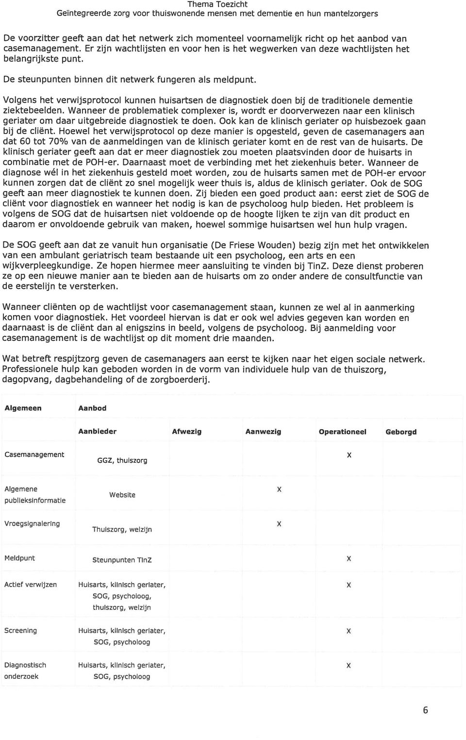 Volgens het verwijsprotocol kunnen huisartsen de diagnostiek doen bij de traditionele dementie ziektebeelden.