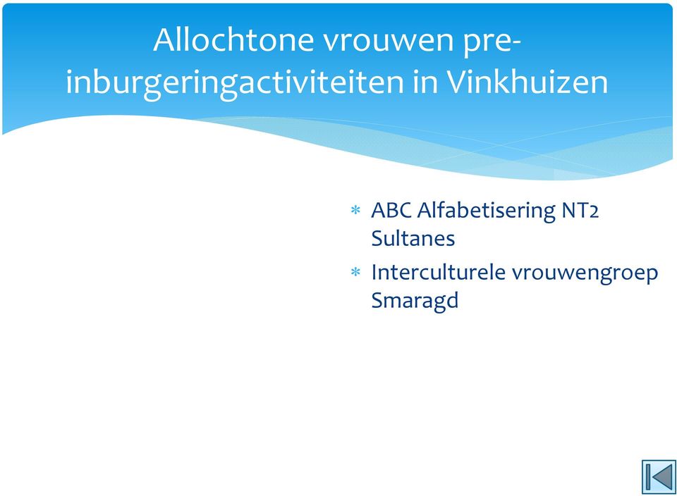 Vinkhuizen ABC Alfabetisering