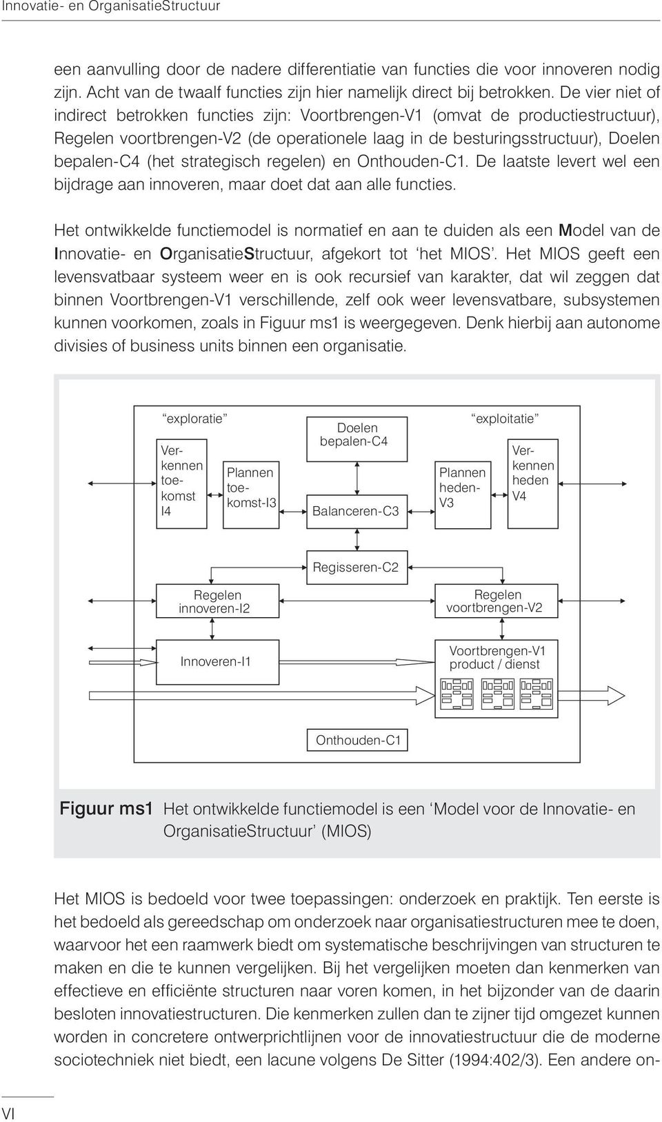 strategisch regelen) en Onthouden-C1. De laatste levert wel een bijdrage aan innoveren, maar doet dat aan alle functies.