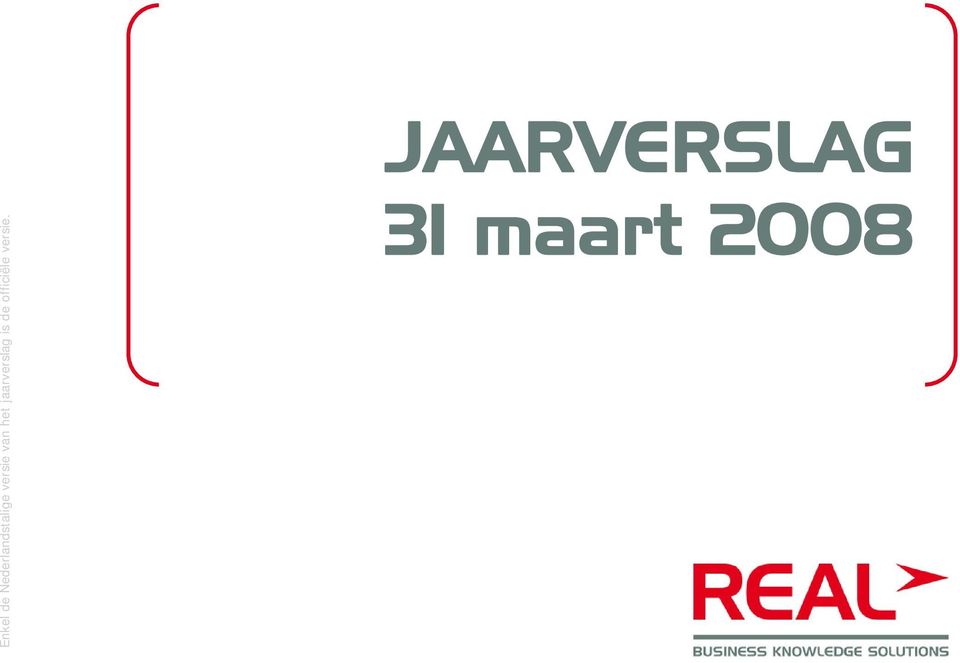 jaarverslag is de