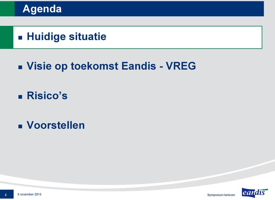 Eandis - VREG Risico s