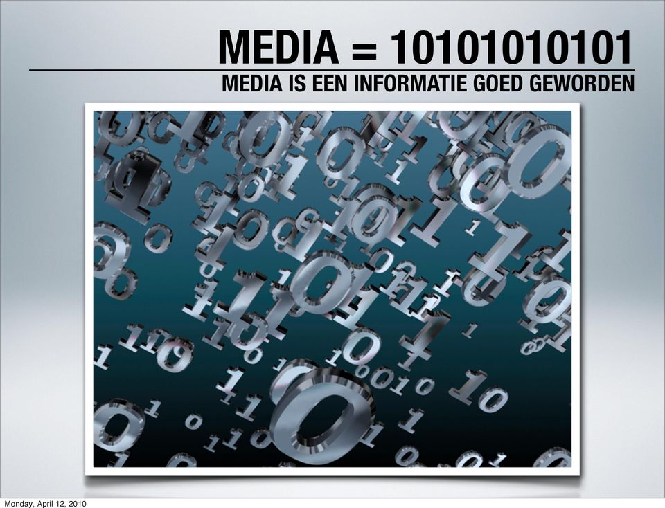 MEDIA IS EEN