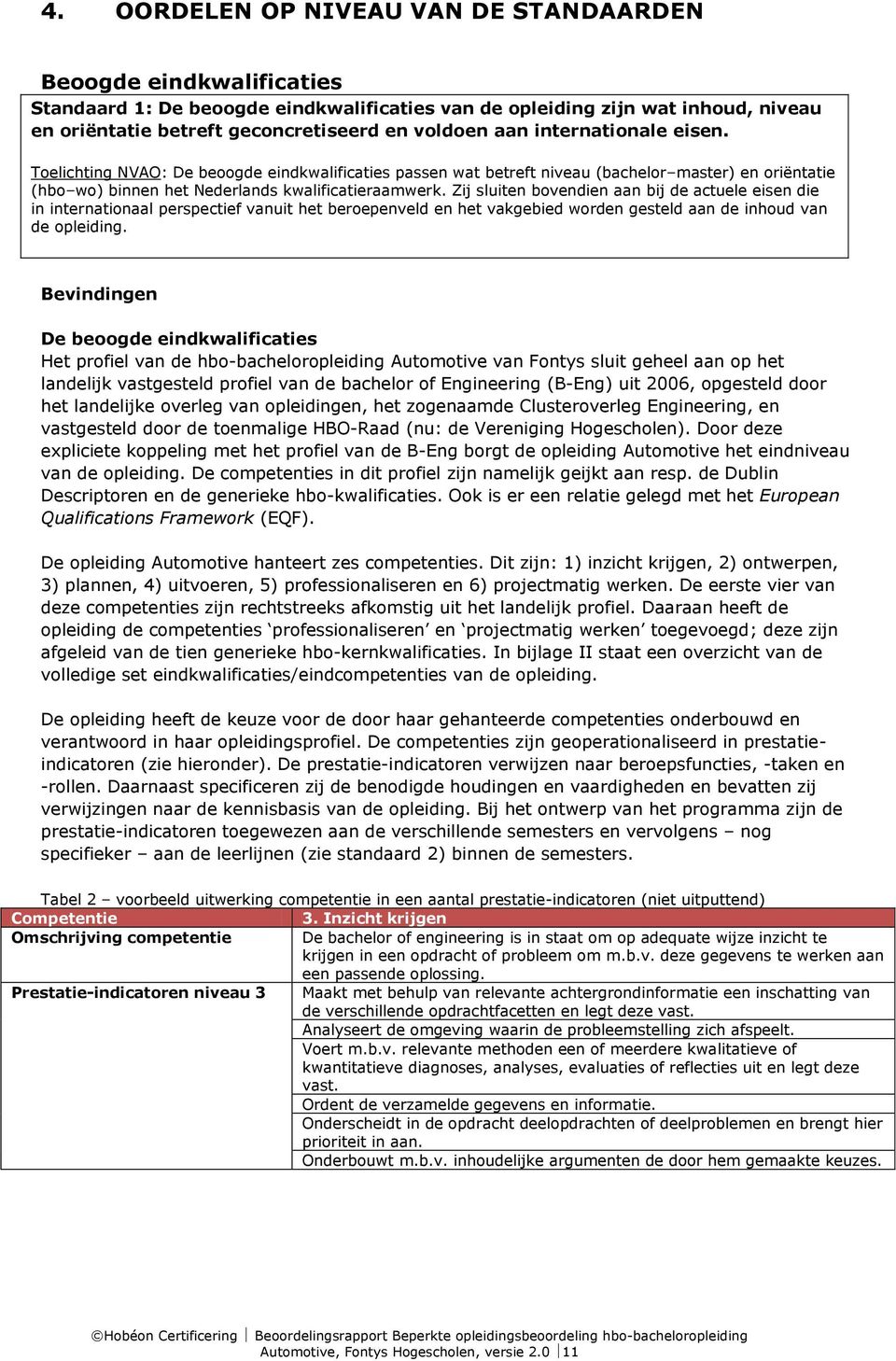 Zij sluiten bovendien aan bij de actuele eisen die in internationaal perspectief vanuit het beroepenveld en het vakgebied worden gesteld aan de inhoud van de opleiding.