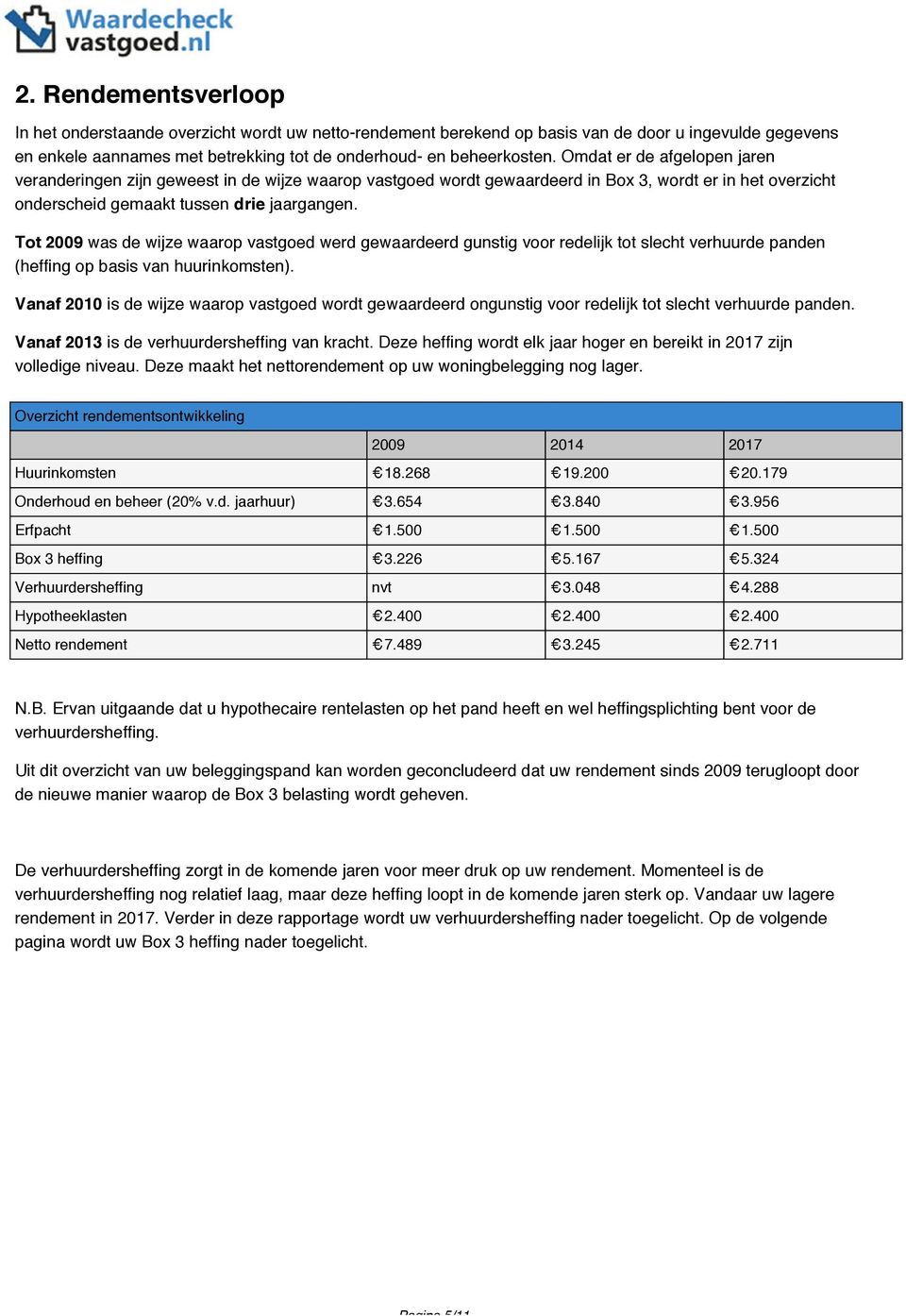 Tot 2009 was de wijze waarop vastgoed werd gewaardeerd gunstig voor redelijk tot slecht verhuurde panden (heffing op basis van huurinkomsten).