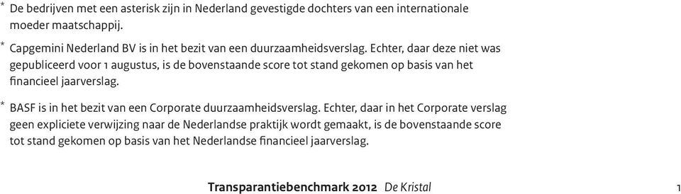 Echter, daar deze niet was gepubliceerd voor 1 augustus, is de bovenstaande score tot stand gekomen op basis van het financieel jaarverslag.