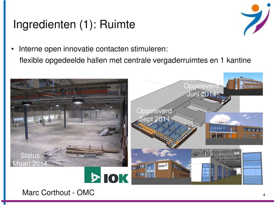 met centrale vergaderruimtes en 1 kantine