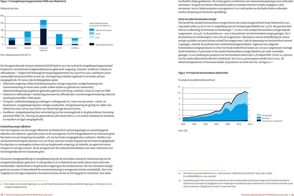 energiebesparingspotentieel berekend in verschillende eindgebruikssectoren (gebouwde omgeving, industrie, landbouw, verkeer) en raffinaderijen 21.