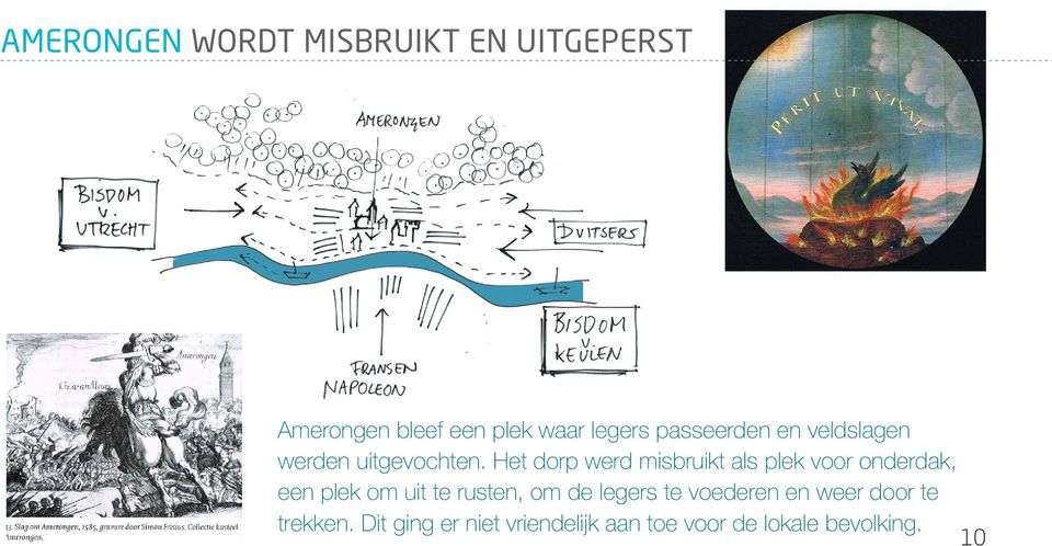 Het dorp werd misbruikt als plek voor onderdak, een plek om uit te rusten, om de