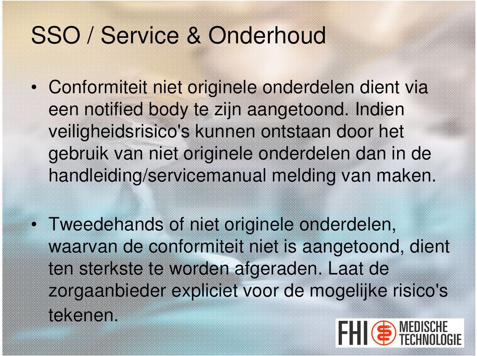 handleiding/servicemanual melding van maken.