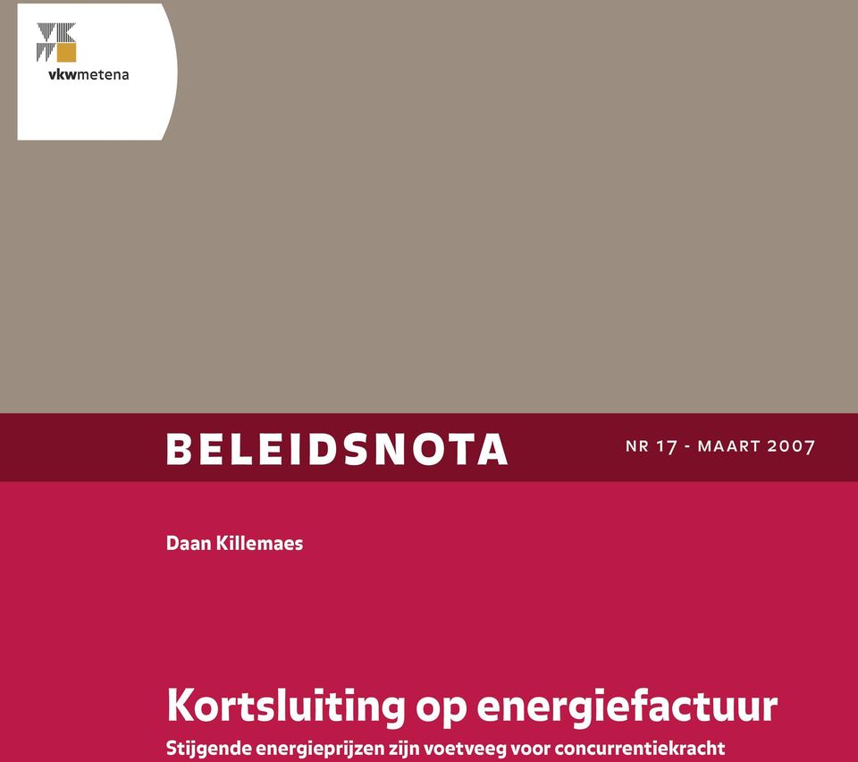 energiefactuur Stijgende