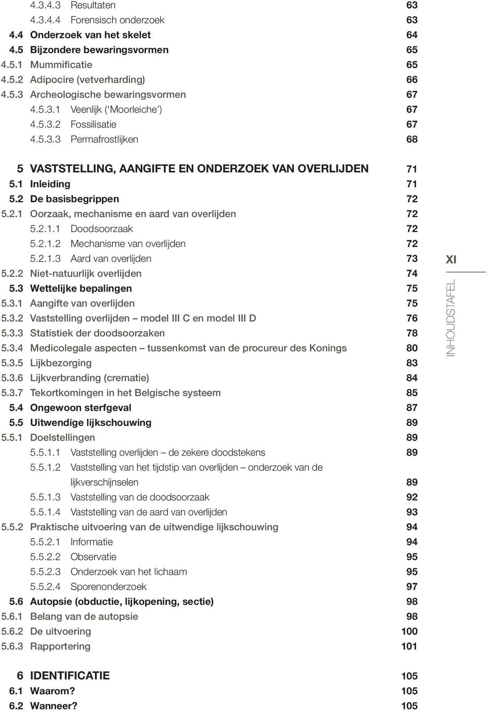 2.1.1 Doodsoorzaak 72 5.2.1.2 Mechanisme van overlijden 72 5.2.1.3 Aard van overlijden 73 5.2.2 Niet-natuurlijk overlijden 74 5.3 Wettelijke bepalingen 75 5.3.1 Aangifte van overlijden 75 5.3.2 Vaststelling overlijden model III C en model III D 76 5.