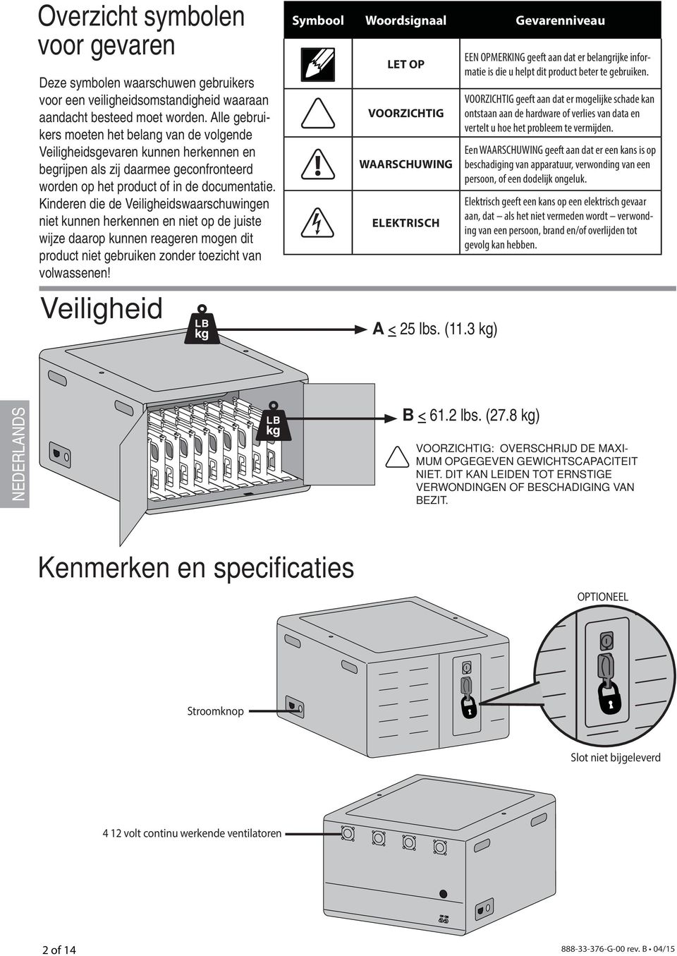 Kinderen die de Veiligheidswaarschuwingen niet kunnen herkennen en niet op de juiste wijze daarop kunnen reageren mogen dit product niet gebruiken zonder toezicht van volwassenen!