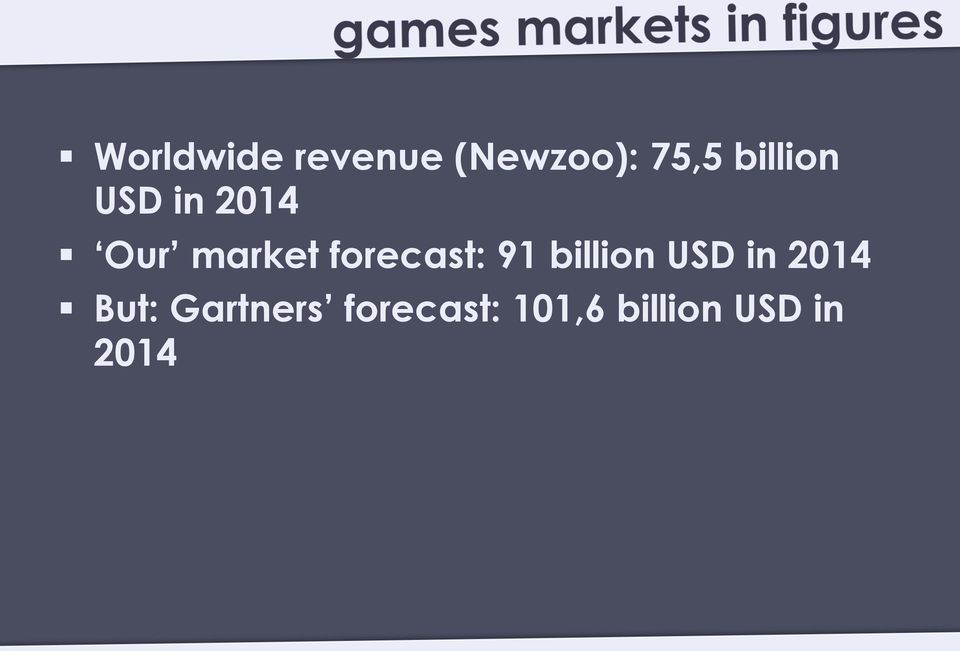 forecast: 91 billion USD in 2014