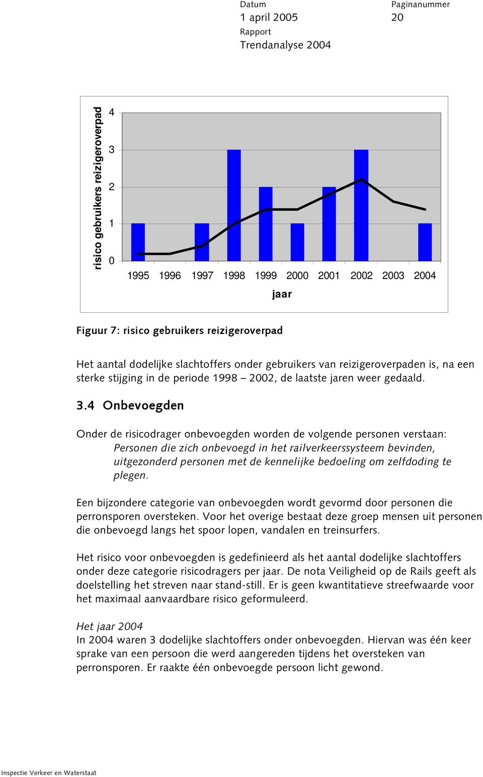 4 Onbevoegden Onder de risicodrager onbevoegden worden de volgende personen verstaan: Personen die zich onbevoegd in het railverkeerssysteem bevinden, uitgezonderd personen met de kennelijke