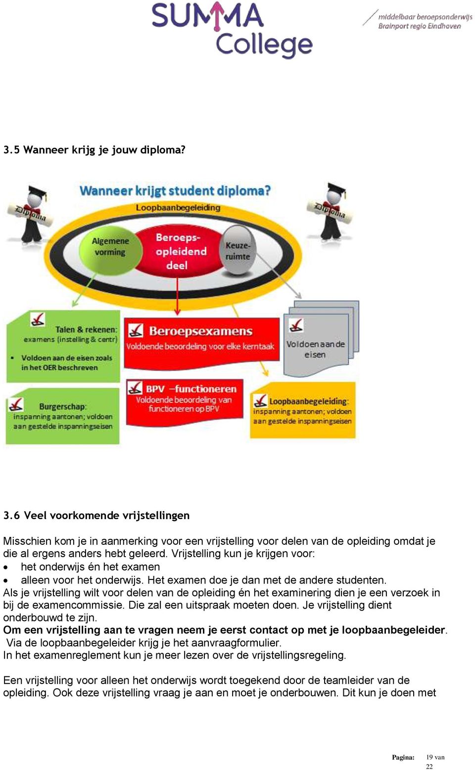 Als je vrijstelling wilt voor delen van de opleiding én het examinering dien je een verzoek in bij de examencommissie. Die zal een uitspraak moeten doen. Je vrijstelling dient onderbouwd te zijn.