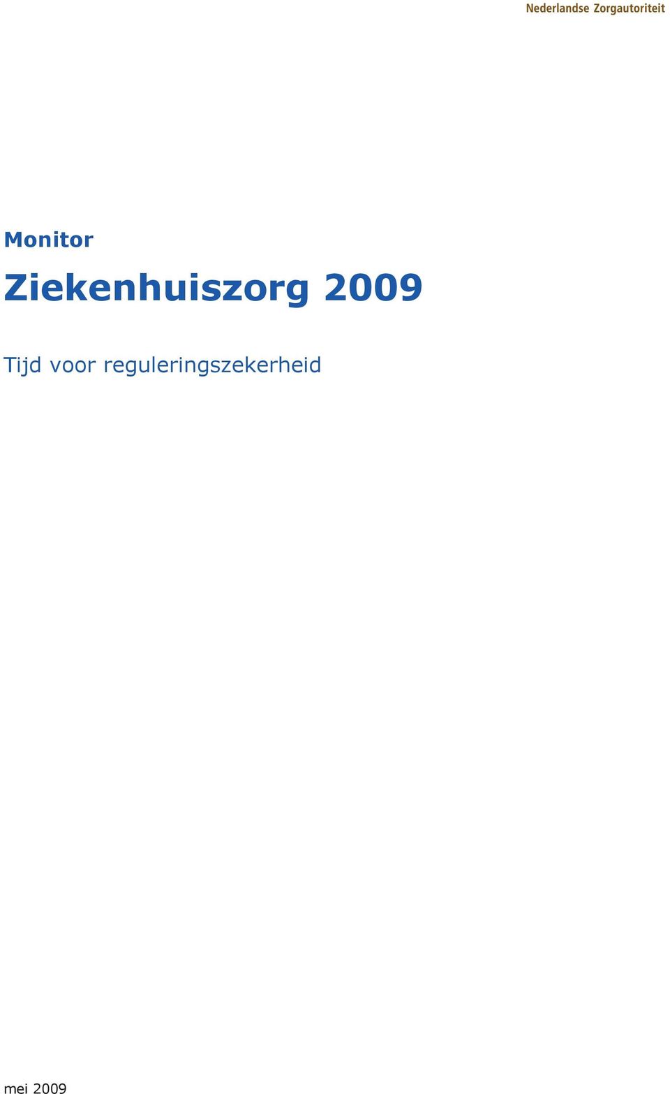 2009 Tijd voor