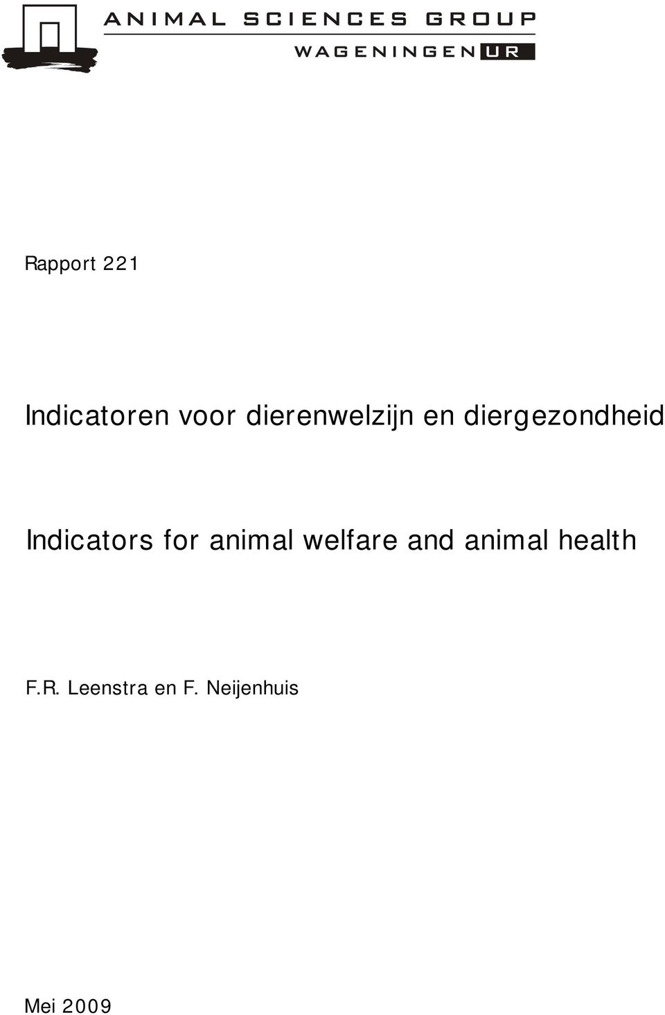 animal welfare and animal health
