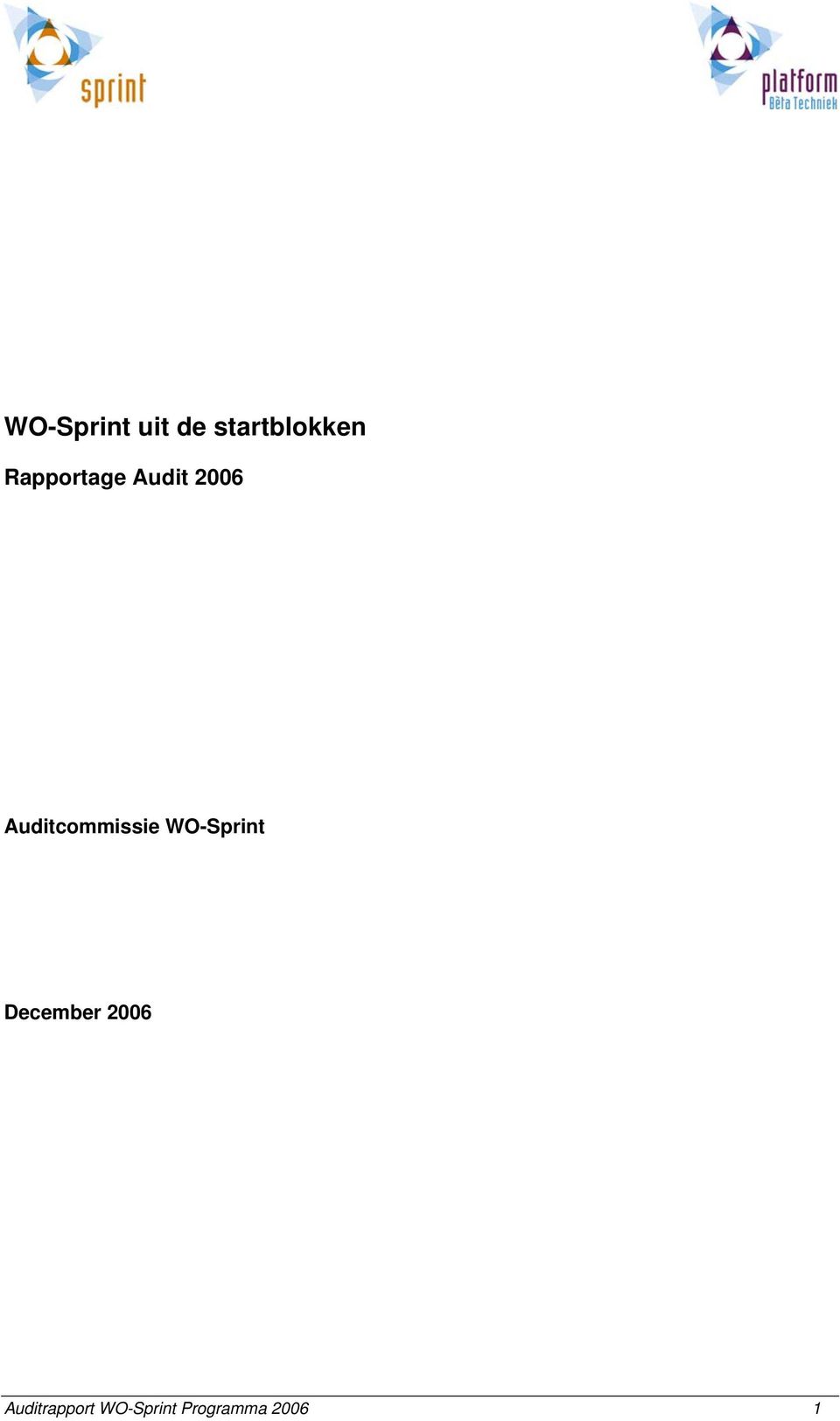 Auditcommissie WO-Sprint