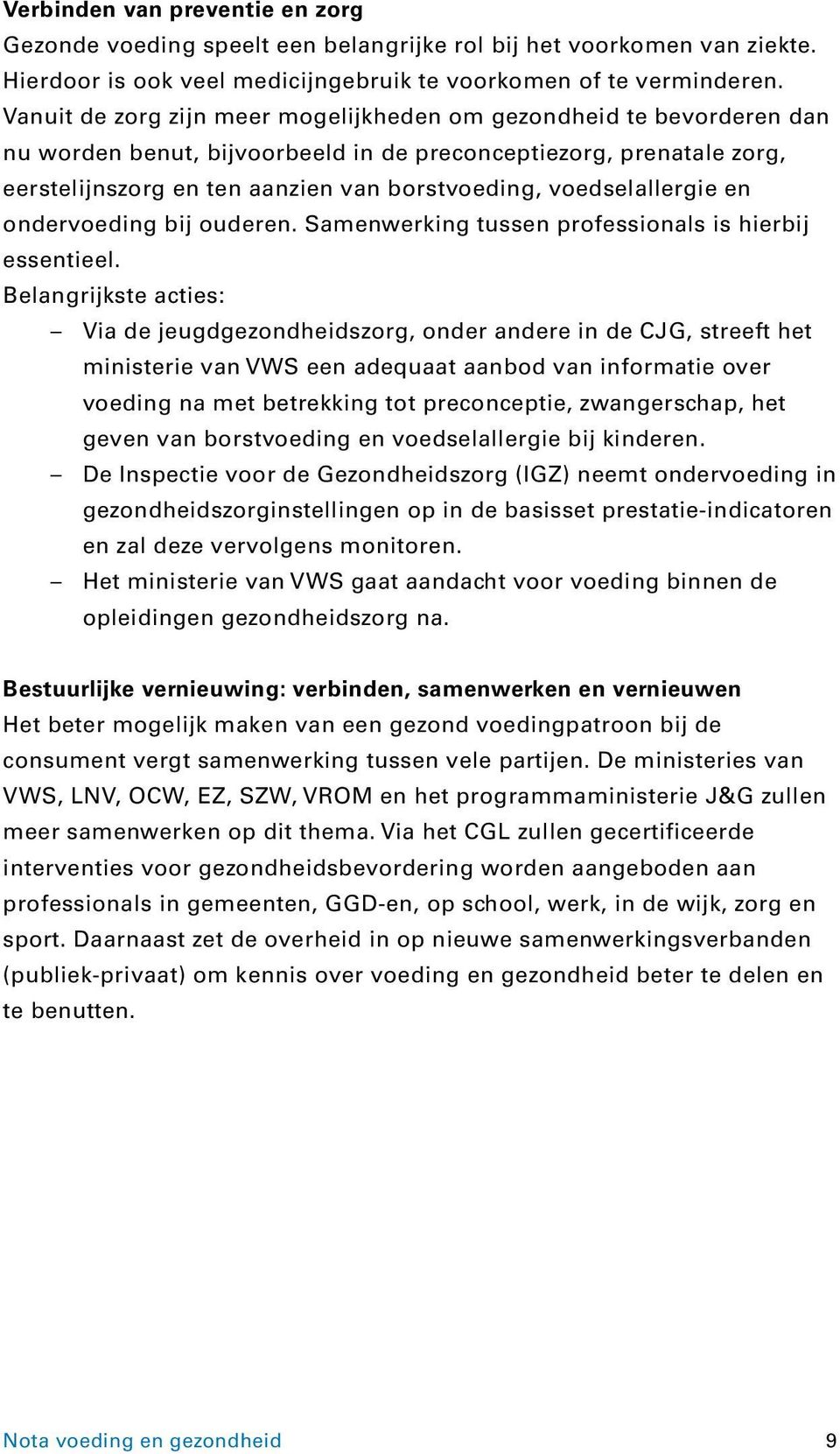 voedselallergie en ondervoeding bij ouderen. Samenwerking tussen professionals is hierbij essentieel.