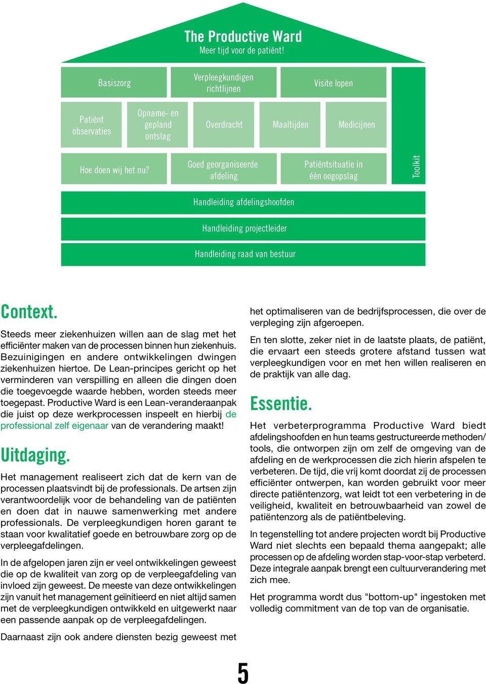 Steeds meer ziekenhuizen willen aan de slag met het efficiënter maken van de processen binnen hun ziekenhuis. Bezuinigingen en andere ontwikkelingen dwingen ziekenhuizen hiertoe.