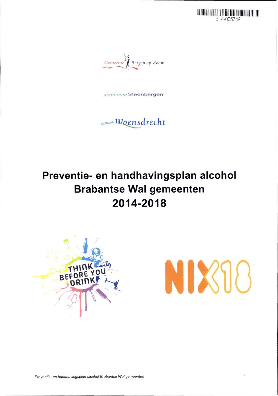 Brabantse Wal gemeenten 2014-2018 mm Preventie-