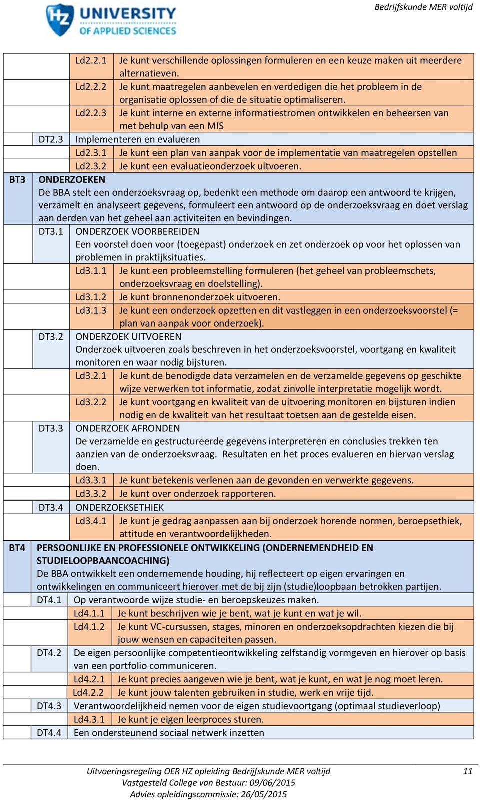 3.2 Je kunt een evaluatieonderzoek uitvoeren.