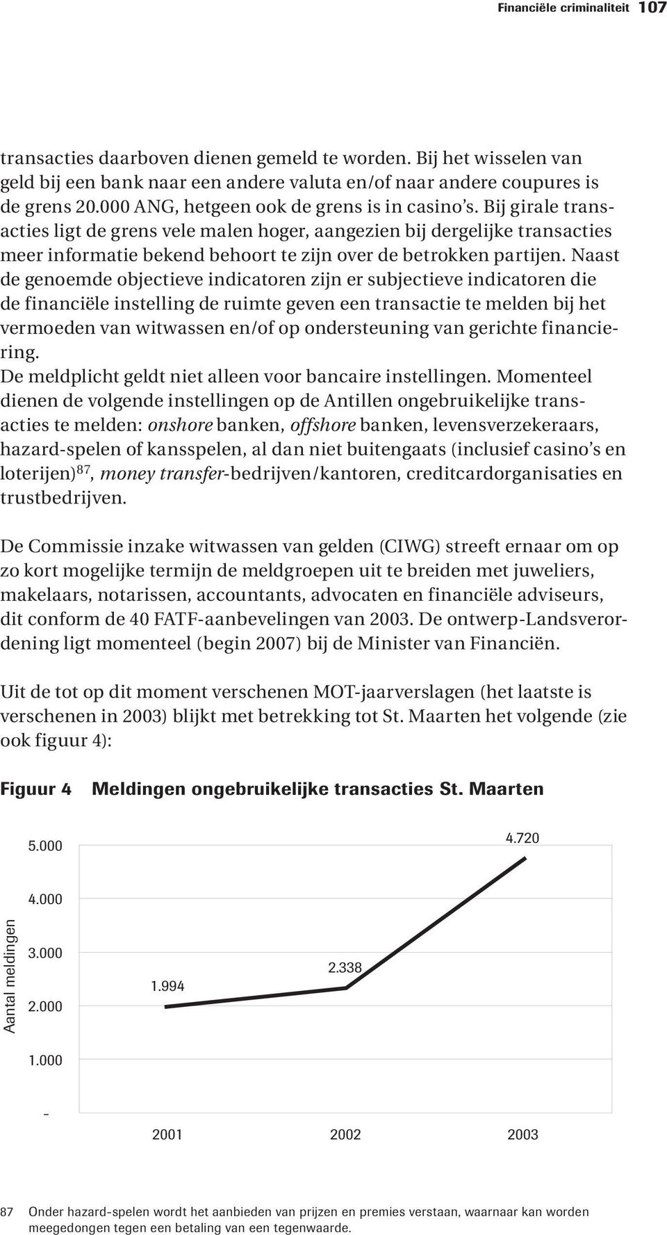 Bij girale transacties ligt de grens vele malen hoger, aangezien bij dergelijke transacties meer informatie bekend behoort te zijn over de betrokken partijen.