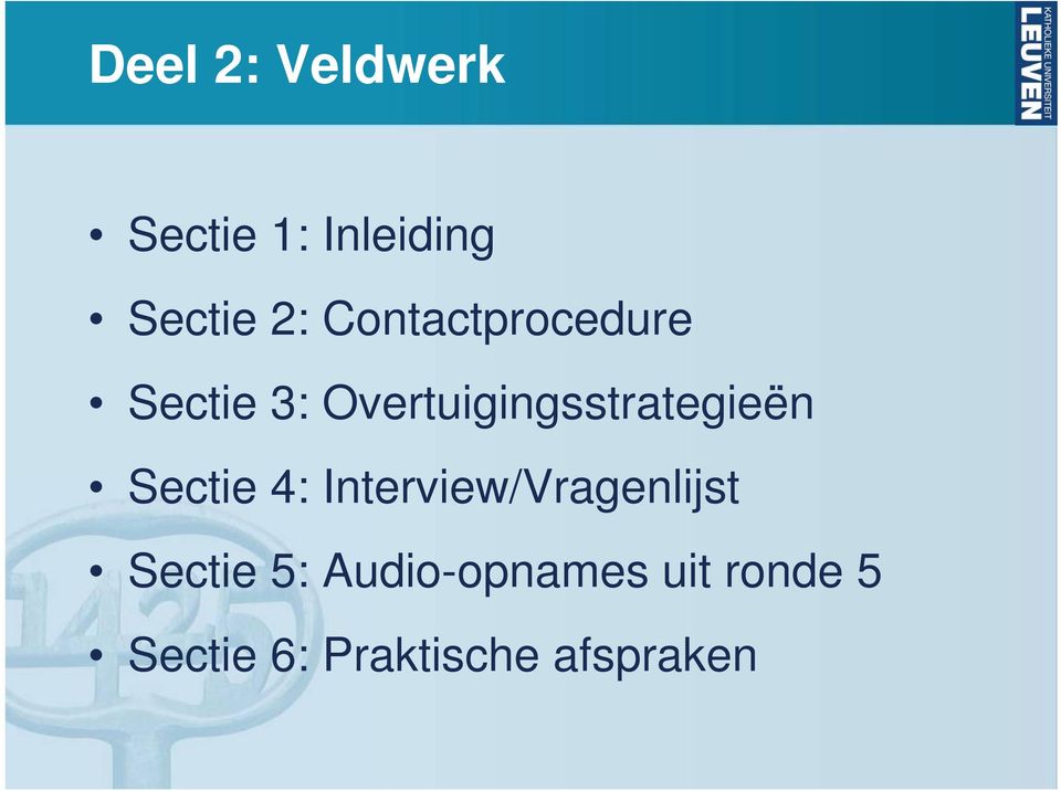 Overtuigingsstrategieën Sectie 4: