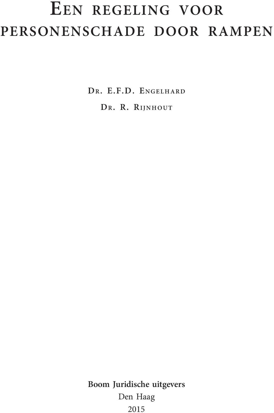 E.F.D. ENGELHARD D R.