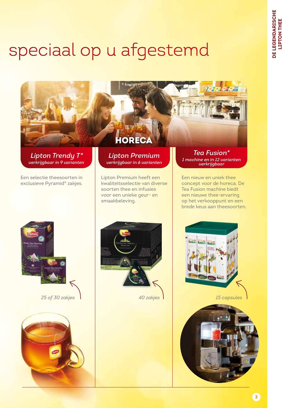 Lipton Premium heeft een kwaliteitsselectie van diverse soorten thee en infusies voor een unieke geur- en smaakbeleving.