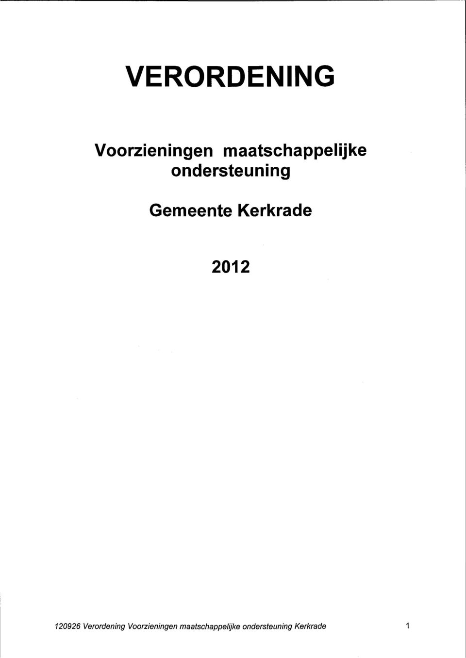 Gemeente Kerkrade 2012 120926