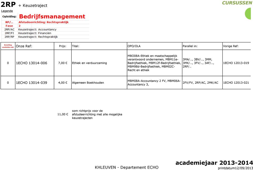 MBM2C- Recht en ethiek 3MA/.., 3BV/.., 3MM, 3MK/.., 3FV/.., 3AF/.., 2RP/.